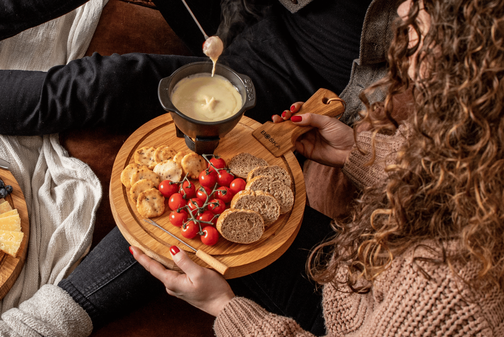 Boska Set De Fondue 7 Pièces - Acier Inoxydable, Pour Chocolat Et Fromage, Gris