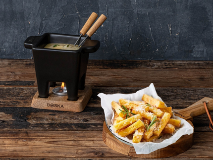 Polentafrietjes – kaasfondue dipper idee