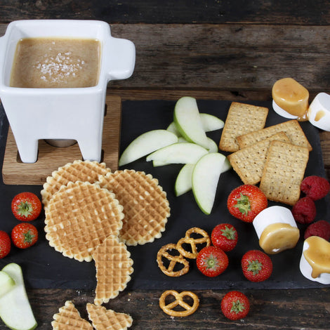 Karamell-meersalz-Fondue (tapas)