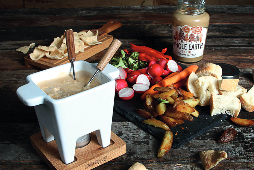 Cremiges Erdnussbutterfondue (tapas)