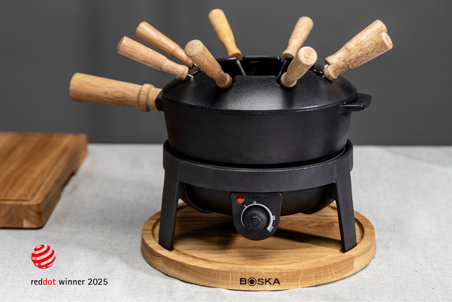 Awardwinnend design: BOSKA’s elektrische fondueset valt in de prijzen