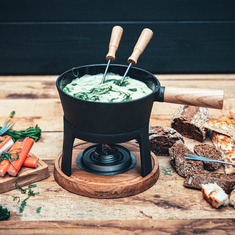 Skylger-Käsefondue mit Algen