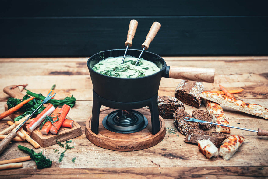 Skylger-Käsefondue mit Algen