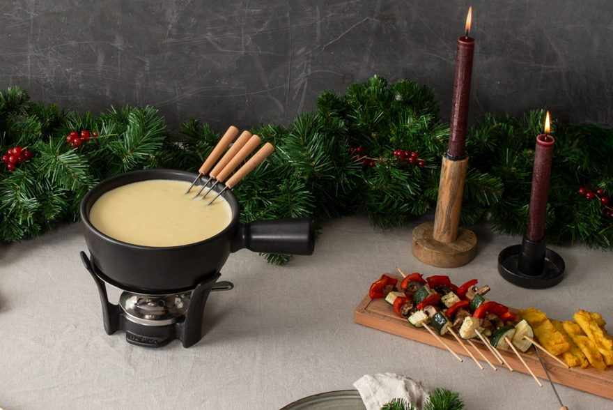 Grilled Vegetable Skewers - Cheese Fondue Dipper Tip