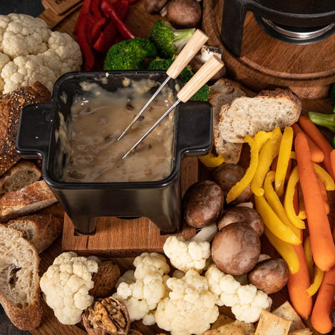 Veganes Cashew-Fondue (tapas)