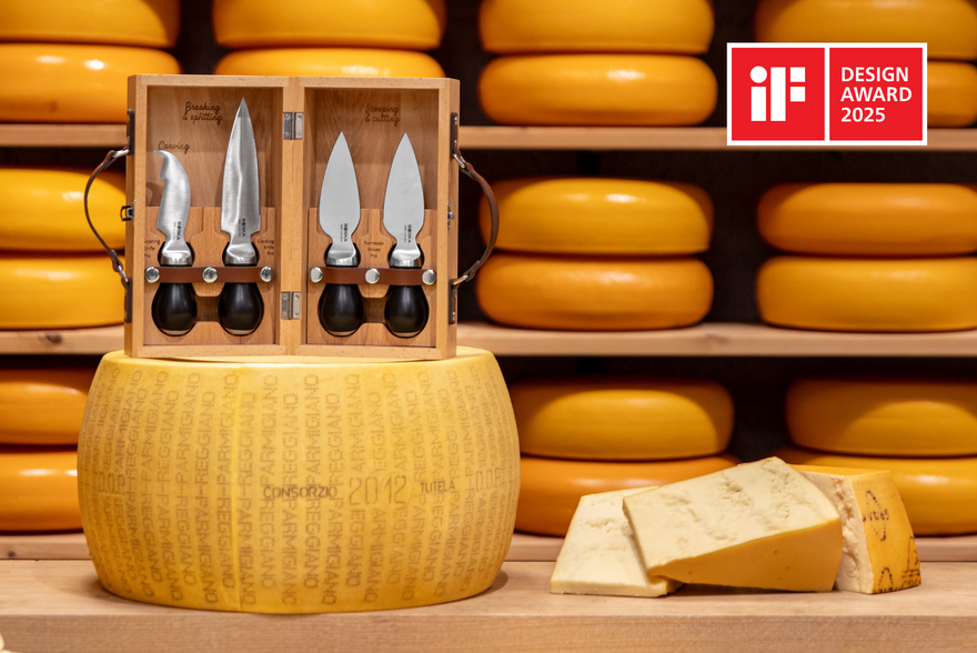 BOSKA gewinnt den iF Design Award für das Cheesemongers Parm Set Pro