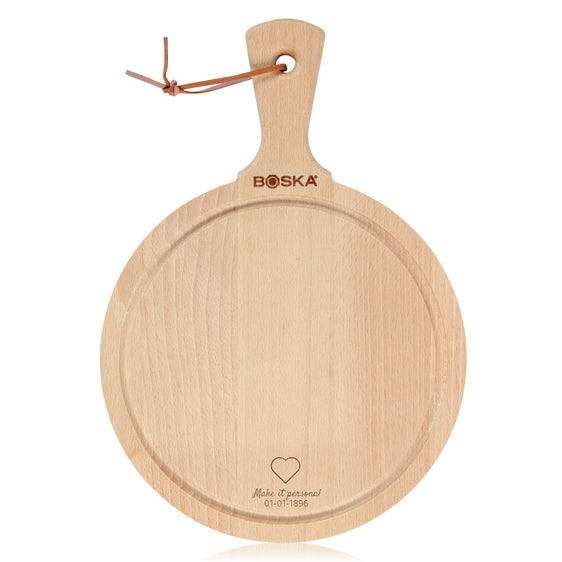 Personalized Round Serving Board Amigo M - ⌀ 23.4 cm
