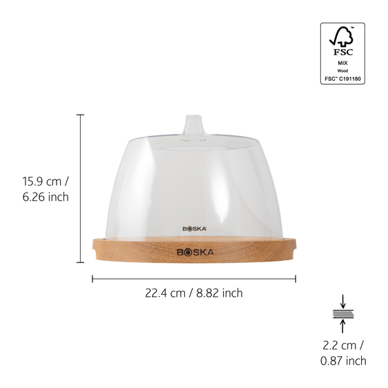 Servierbrett Rund Friends mit Glocke - ⌀ 23,8 cm