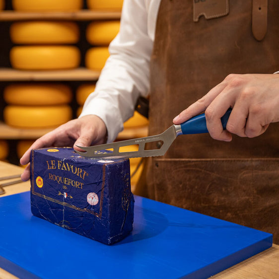 Couteau à fromage Polyvalent Professionnel, Bleu 140 mm
