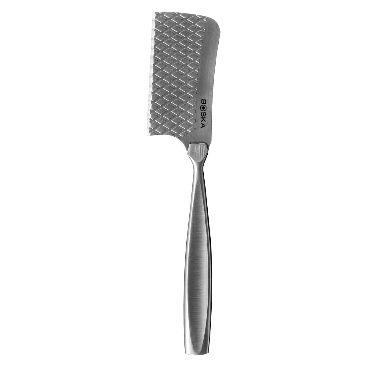 Couteau à Fromage Pâte Dure Boska Monaco+ No.9 - Lame Tranchante Antiadhésive - Argent 21,2 Cm
