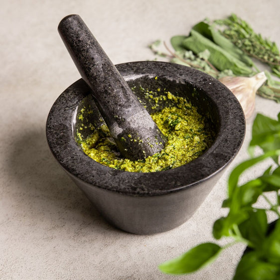 Vijzel Herbs Zwart - ⌀ 17,5 cm