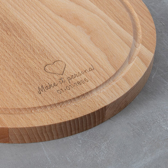 Personalized Round Serving Board Amigo M - ⌀ 23.4 cm