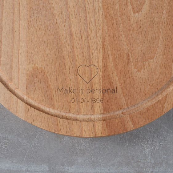 Personalized Round Serving Board Amigo M - ⌀ 23.4 cm