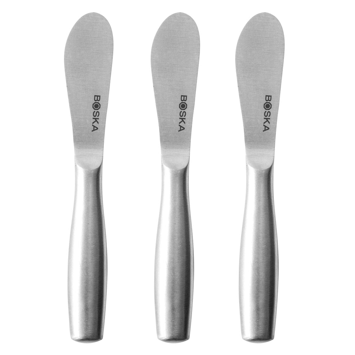 BOSKA Set 3 Mini Couteaux à Tartiner Copenhagen – Acier Inox, Élégants Et Pratiques, Idéal Fromage & Pâté