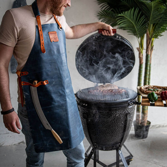 955054 - BOSKA Mr Smith Apron Blue Pocket