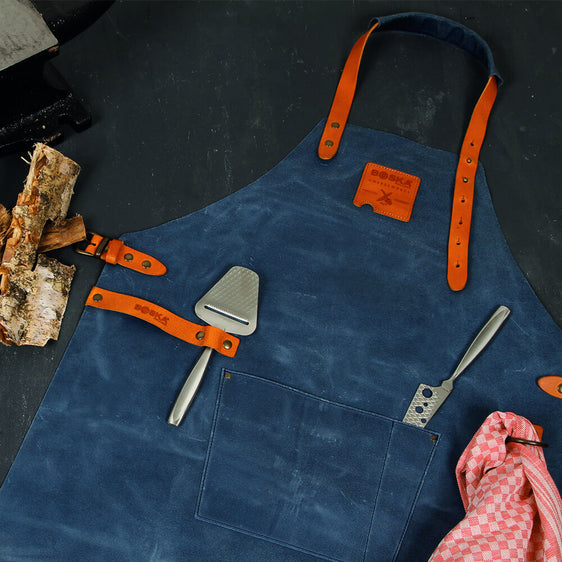 955054 - BOSKA Mr Smith Apron Blue Pocket