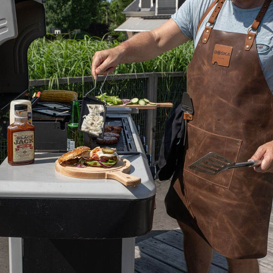 955055 - BOSKA Mr Smith Apron Gray Pocket