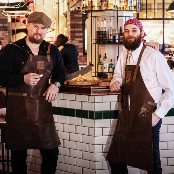 955054 - BOSKA Mr Smith Apron Blue Pocket