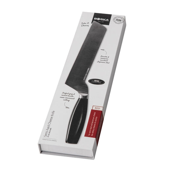 Couteau à Fromage à Pâte Mi-dure, Rouge 210 mm