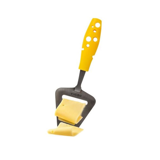 Kaasschaaf waarmee je soepel plakken kaas schaaft