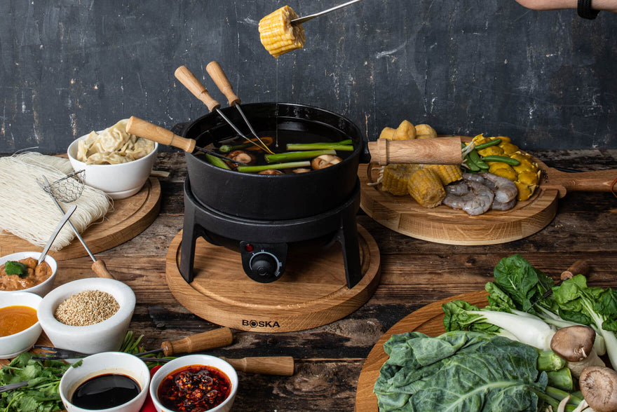 Fondue au bouillon / fondue chinoise (set à fondue électrique)