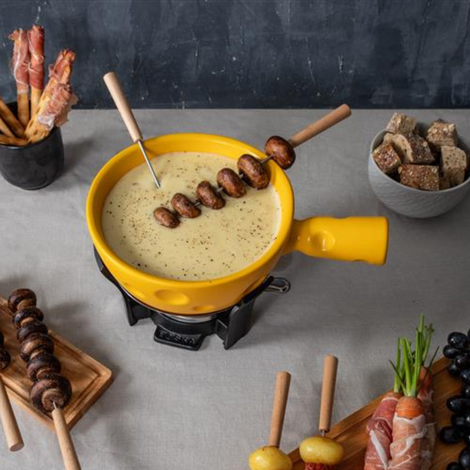 Grilled Vegetable Skewers - Cheese Fondue Dipper Tip