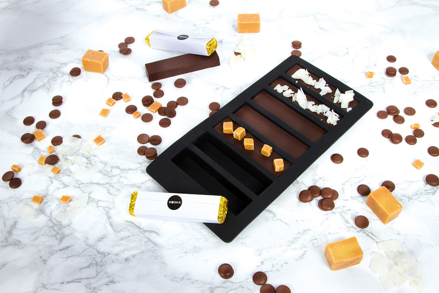 Recette tablettes de chocolat au lait - Caramel au sel de mer