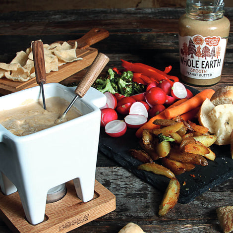 Cremiges Erdnussbutterfondue (tapas)