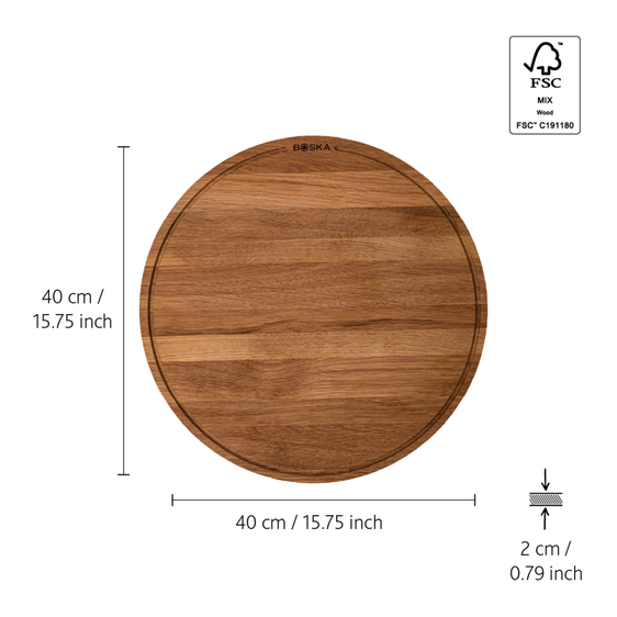 Pizzaplank met formaten