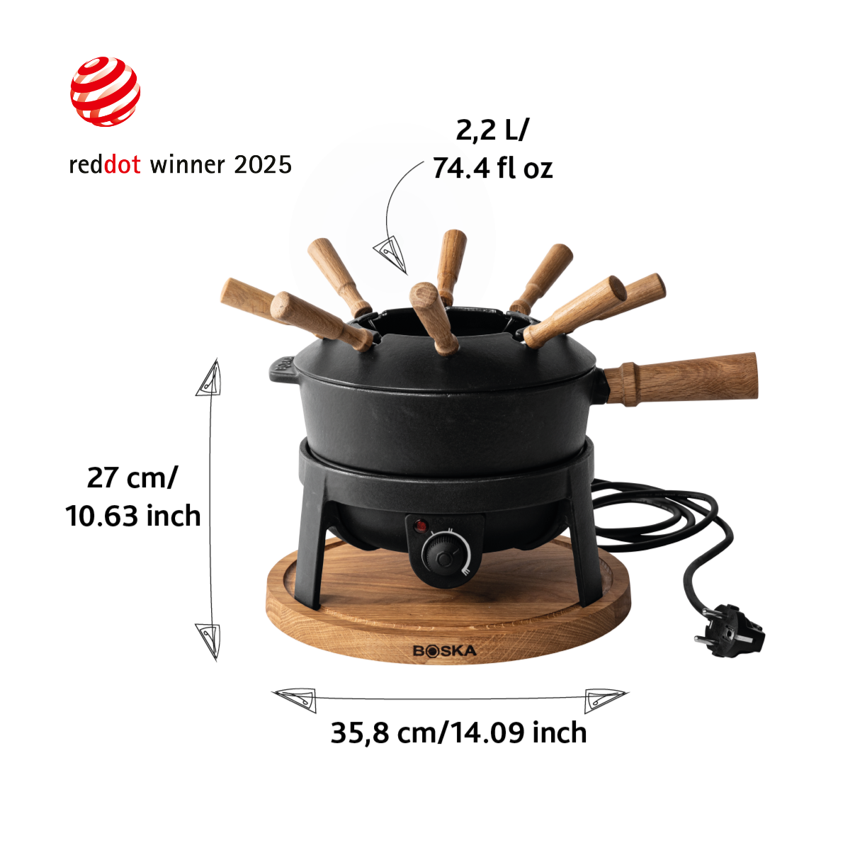 Boska Fondue-Set Mini Cheesy / Für Käsefondue Boska Fondue-Set Mini Cheesy / Für Käsefondue