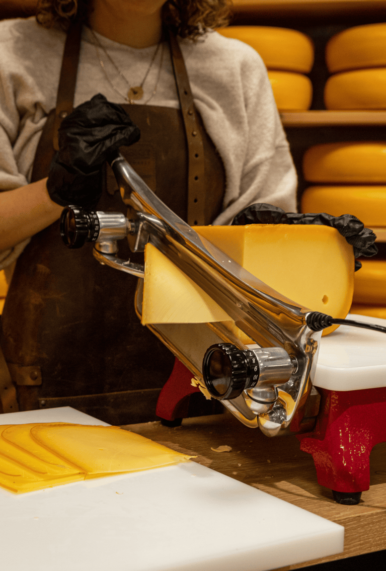 Cheese cutting machines