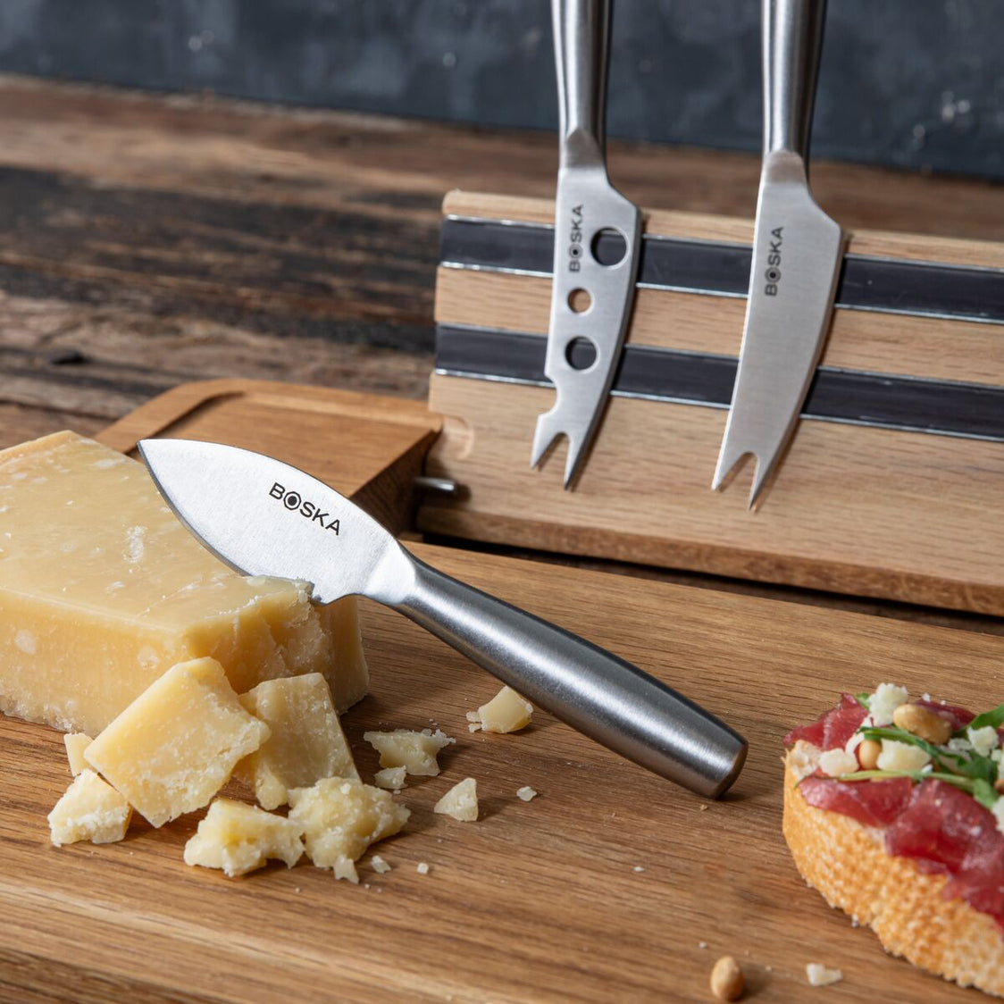 Party Cheese Set – 35.4 cm: Luxurious Serving Board with Magnetic Strip ...