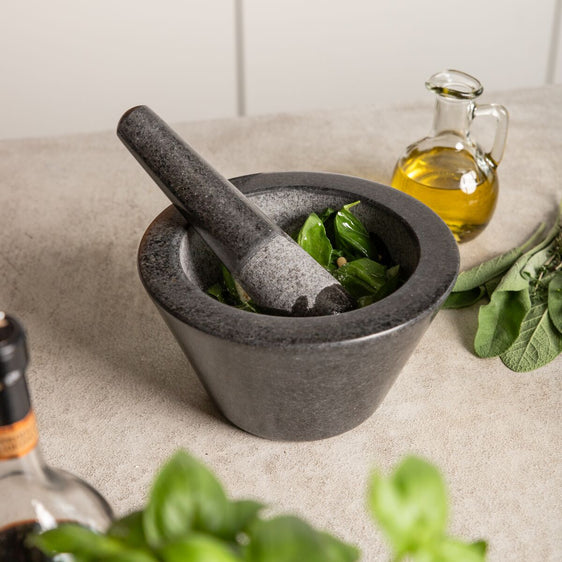 Vijzel Herbs Zwart - ⌀ 17,5 cm