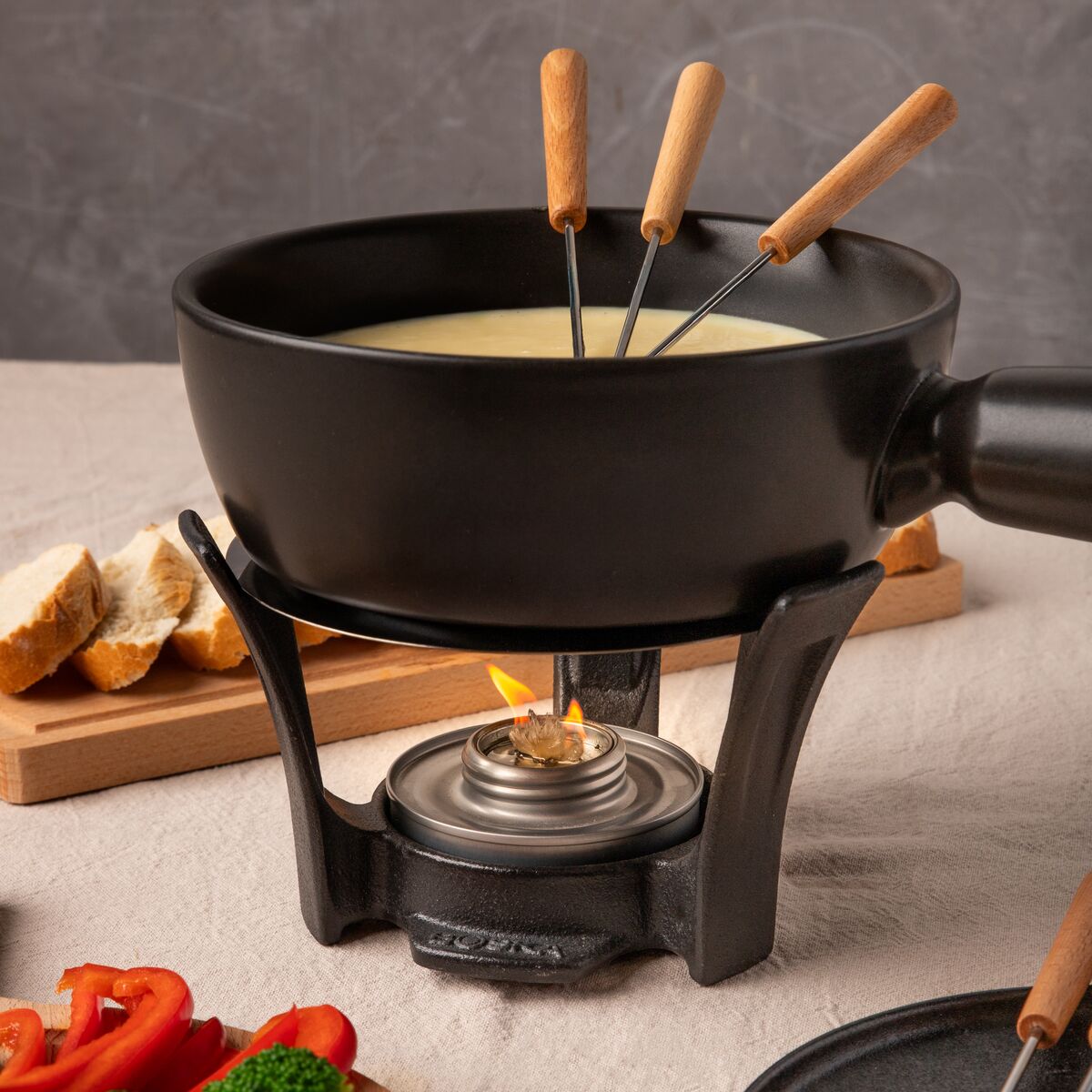 Fonduebrenner Set – Sicher, Vorgefüllt & Geruchslos | Recycelbar