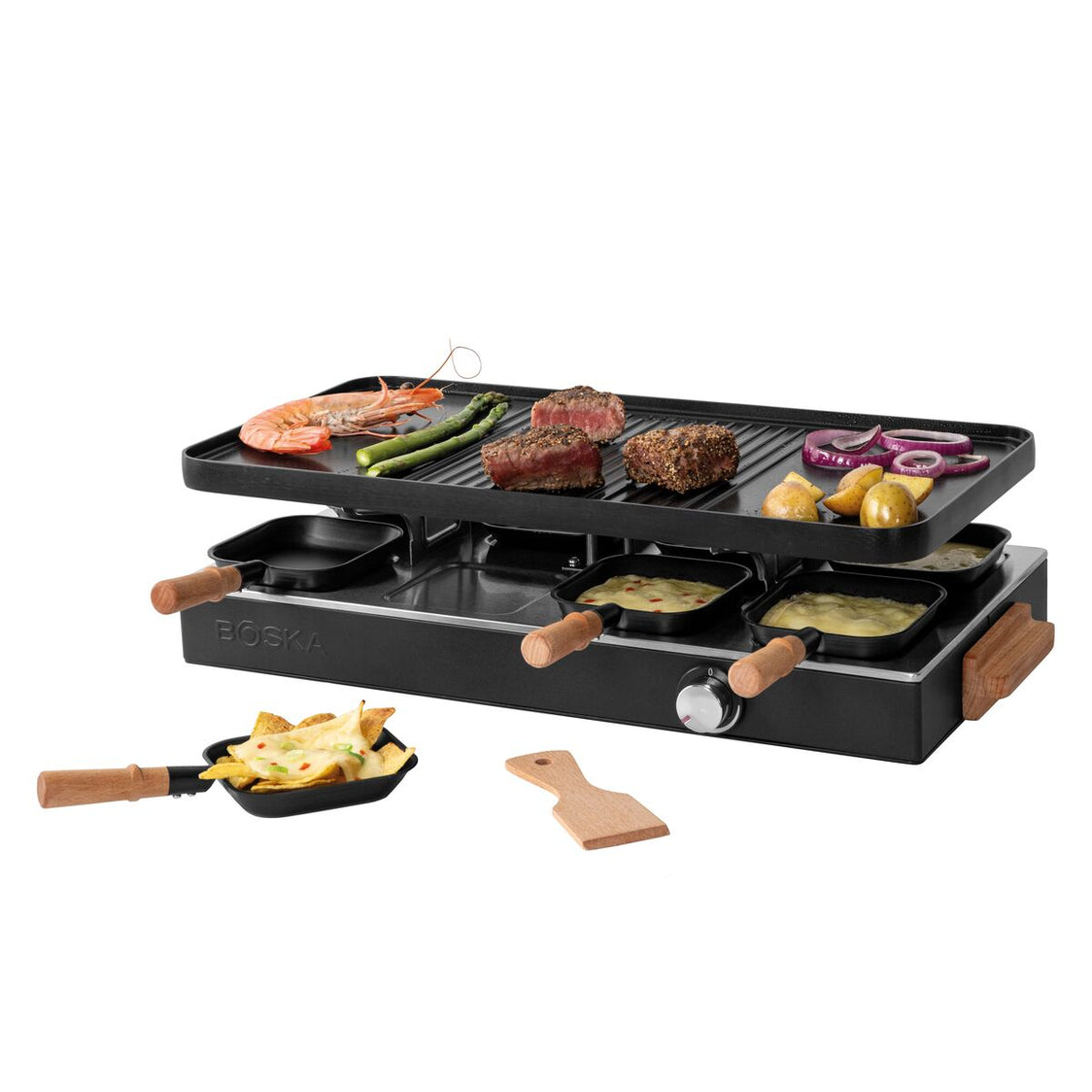 Raclette Gourmet Party – Voor 8 personen | PFAS-vrij & Beukenhout ...