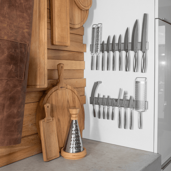 Ultimate Kitchen Knife Set Monaco+, inclusief magneetstrip - BOSKA 307133