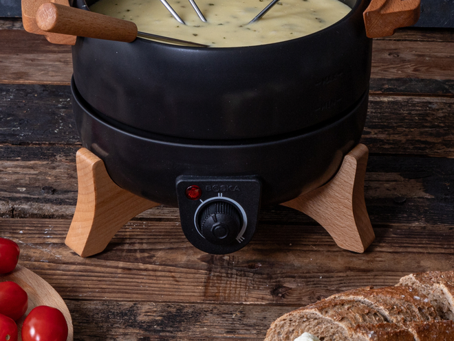 Temperature controller for electric fondue set