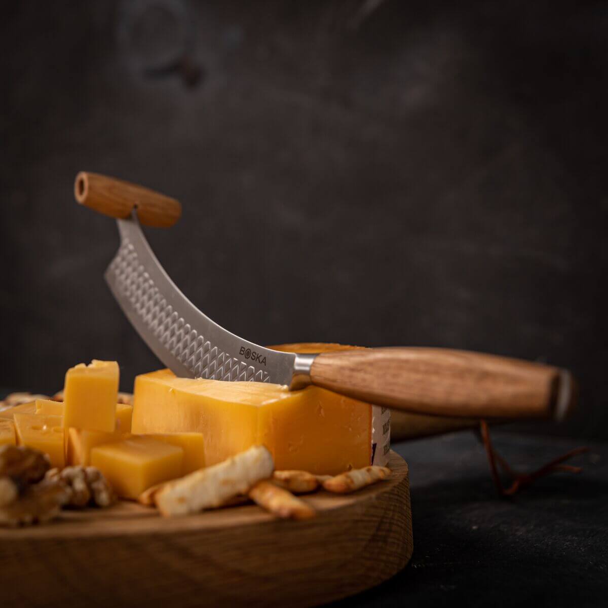 Dutch Cheese Knife Oslo+: Premium Rocking Knife for (Semi) Hard Cheese ...