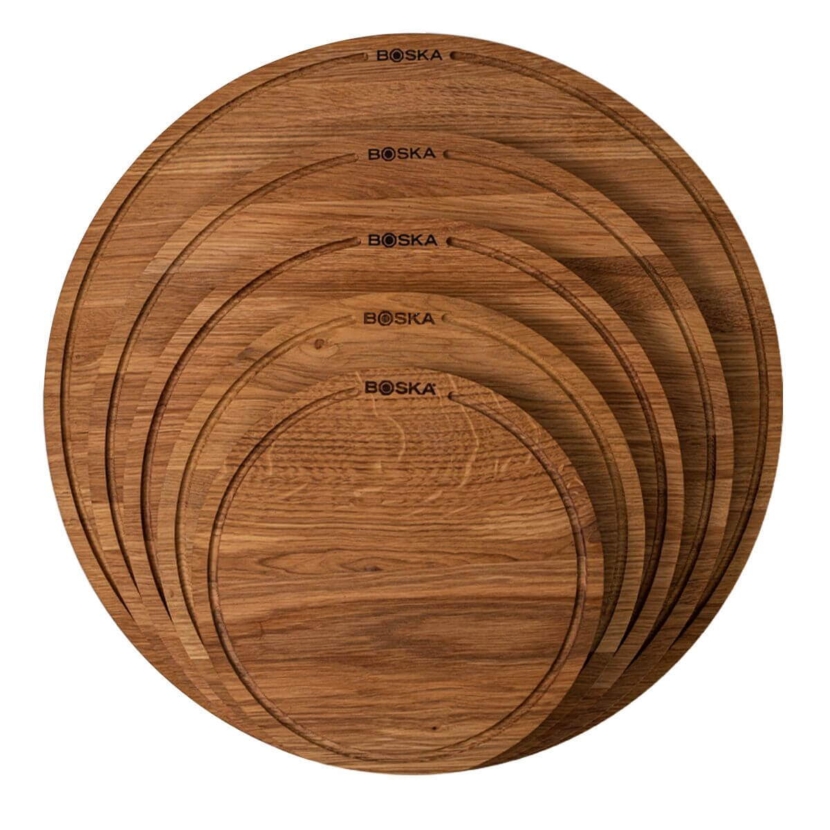 Tagliere Per Pizza In Legno Di Quercia - Diametro 40 Cm Con Grondaia, Per Portate - Foto 9