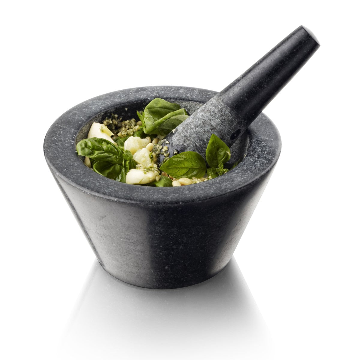 Navaris mortar with pester made of granite - Granite mortar for spice mixes, pesto and dips - Set including pester for fine grinding - 16 cm Navaris mortar with pester made of granite - Granite mortar for spice mixes, pesto and dips - Set including pester for fine grinding - 16 cm