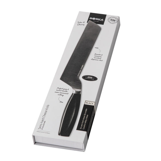 Semi-Hard Cheese Knife, 210 mm Black
